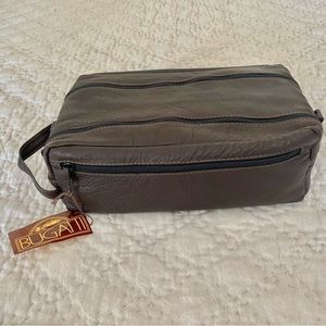 BUGATTI all leather toiletry bag